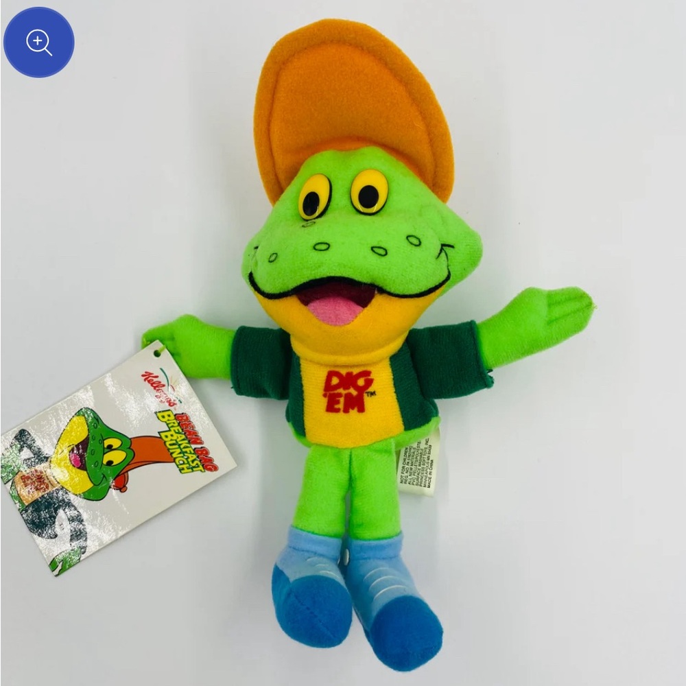 Kellogg's Bean Bag Breakfast Bunch Dig ‘Em plush bean bag